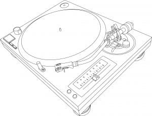 technics 1210 illustration